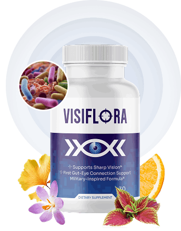 VisiFlora vision support supplement bottle